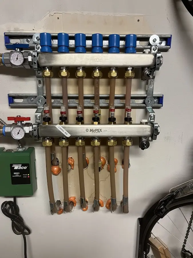 Plumber performing Gas Line Installation at a residential property in Wade Hampton